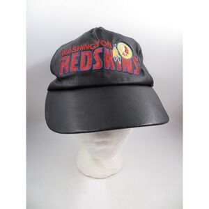Vintage Washington Redskins Hat Cap Snap Back Black NFL Football Mens 90s